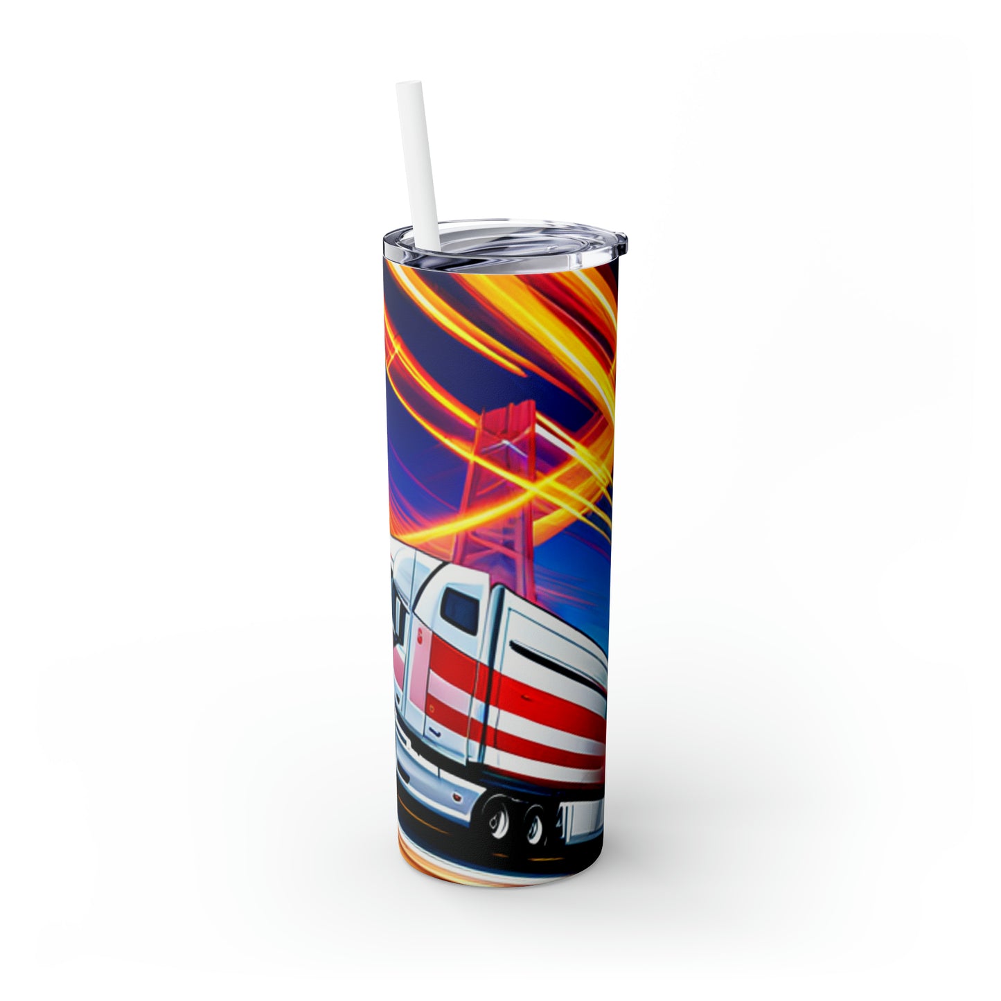 Skinny Tumbler with Straw, 20oz