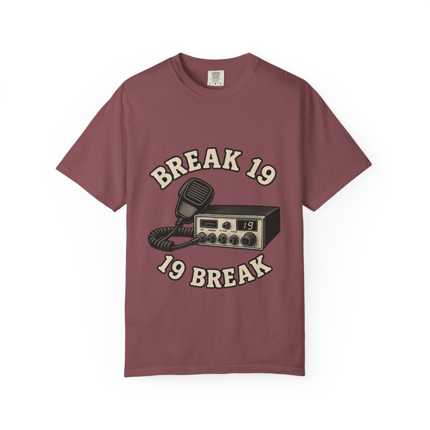 Retro Communication T-shirt with "BREAK 19" Design, Perfect for Truckers & Casual Wear, Gift for Road Trippers, Vintage Style Tee, [...]
