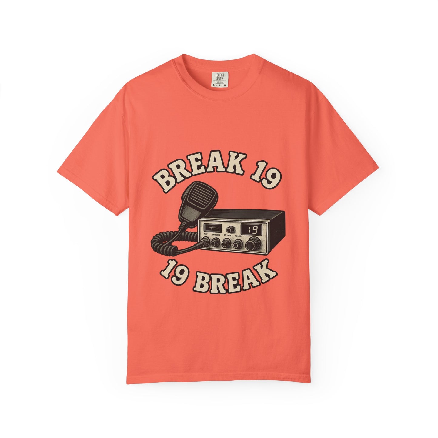 Retro Communication T-shirt with "BREAK 19" Design, Perfect for Truckers & Casual Wear, Gift for Road Trippers, Vintage Style Tee, [...]