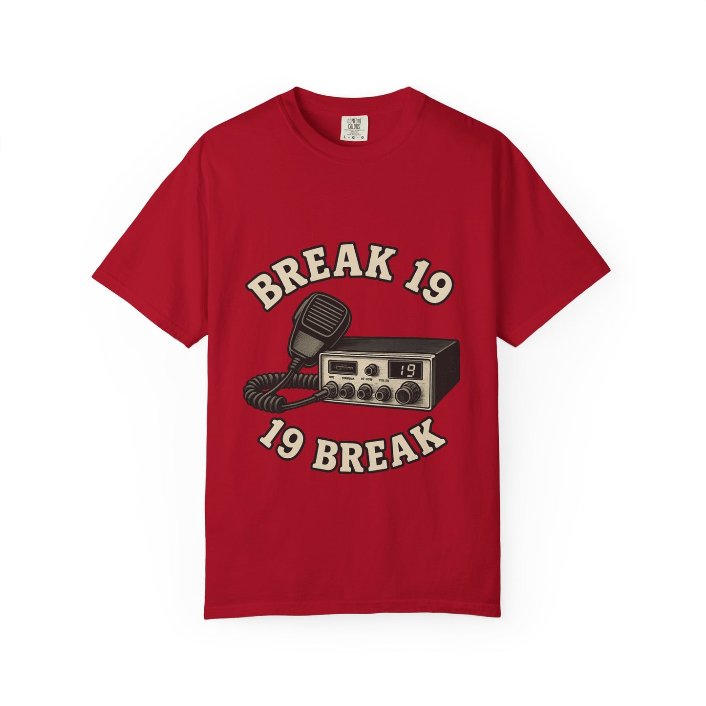Retro Communication T-shirt with "BREAK 19" Design, Perfect for Truckers & Casual Wear, Gift for Road Trippers, Vintage Style Tee, [...]