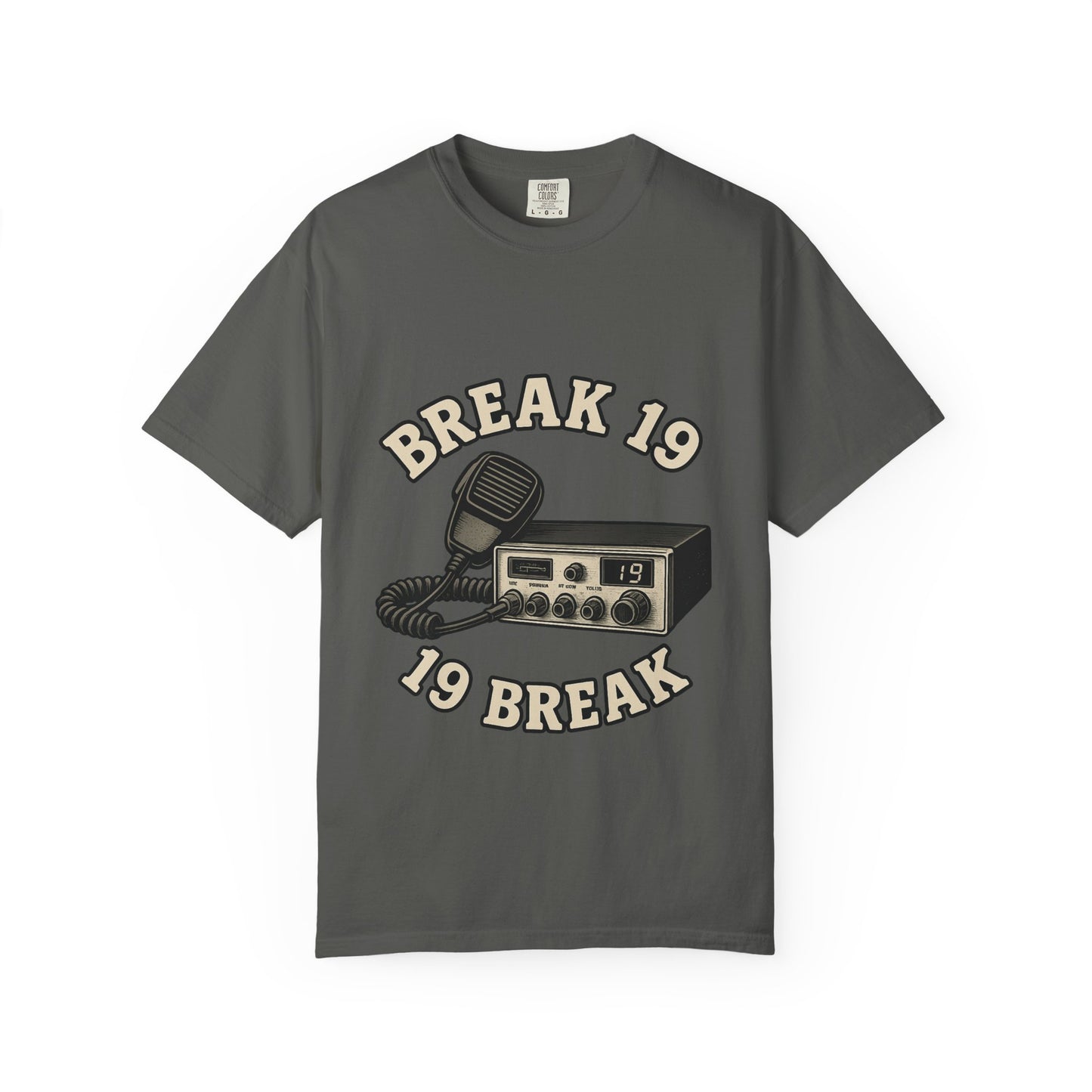 Retro Communication T-shirt with "BREAK 19" Design, Perfect for Truckers & Casual Wear, Gift for Road Trippers, Vintage Style Tee, [...]