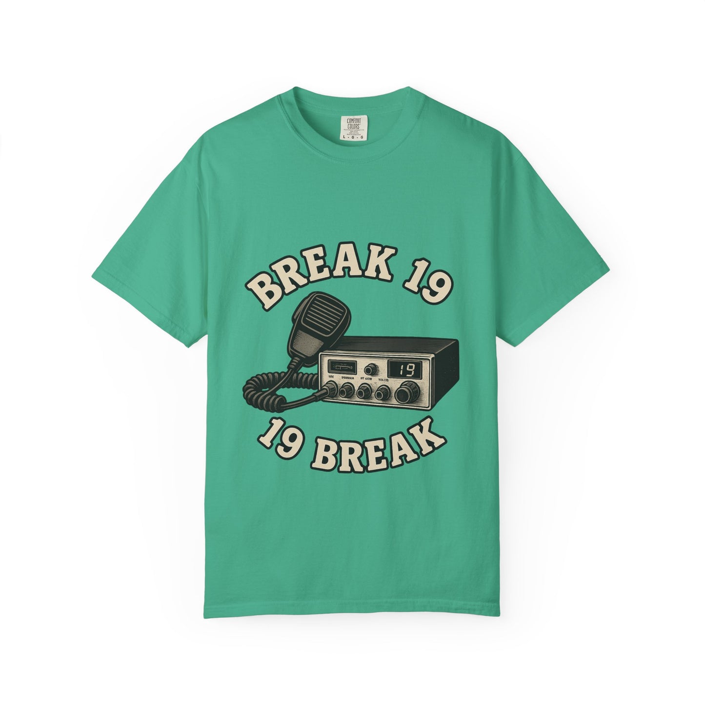 Retro Communication T-shirt with "BREAK 19" Design, Perfect for Truckers & Casual Wear, Gift for Road Trippers, Vintage Style Tee, [...]
