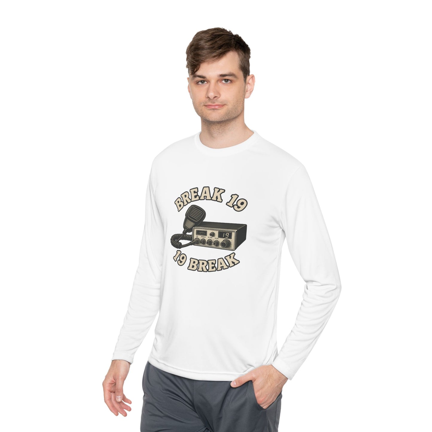 Retro CB Radio Long Sleeve Tee | Perfect for Truckers, Vintage Lovers, Gift for Students, Casual Wear, Radio Enthusiasts