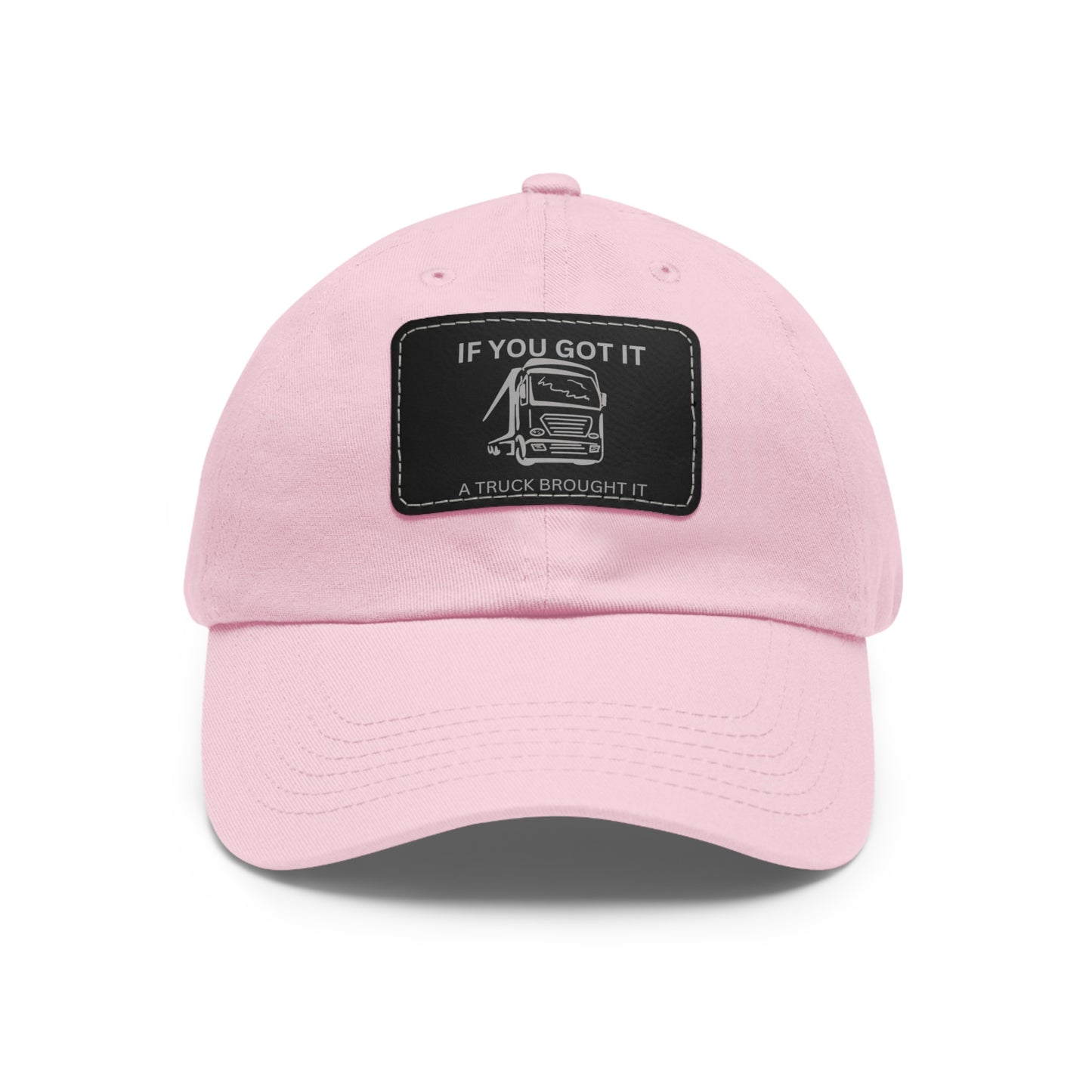 Dad Hat with Leather Patch (Rectangle)