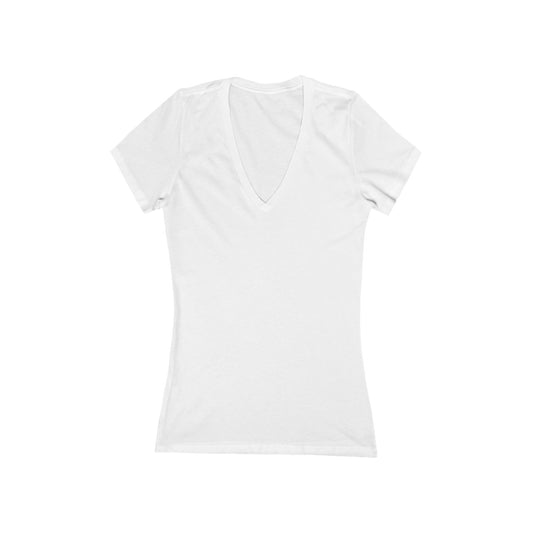 Women's Jersey Short Sleeve Deep V-Neck Tee