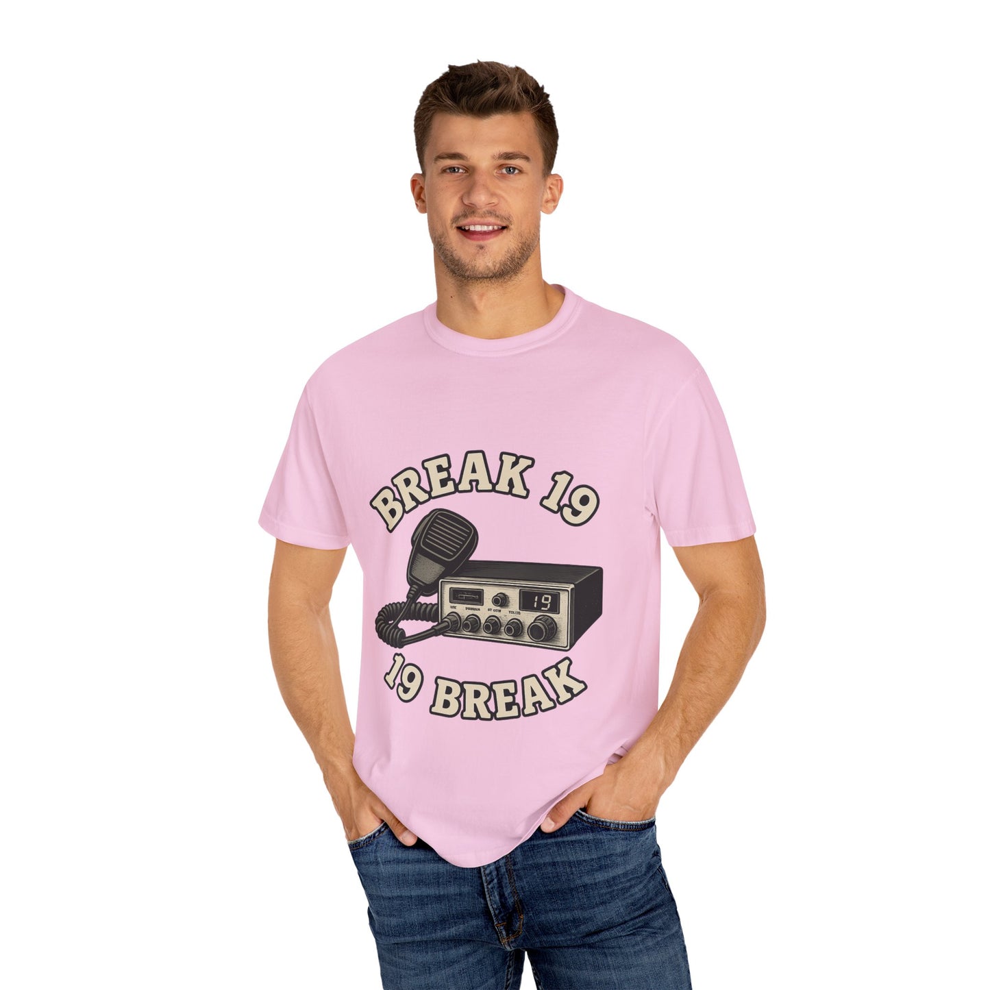 Retro Communication T-shirt with "BREAK 19" Design, Perfect for Truckers & Casual Wear, Gift for Road Trippers, Vintage Style Tee, [...]