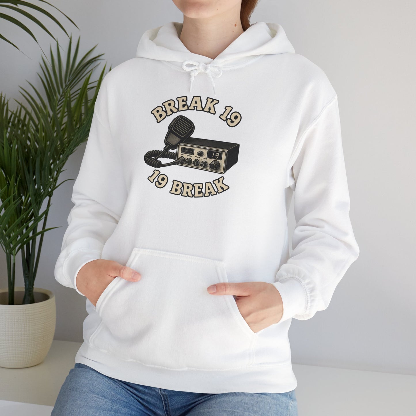 Retro Break 19 Hooded Sweatshirt, Vintage Style, Unisex Pullover, Casual Wear, Gift for Him, Gift for Her, Hip Hop Apparel