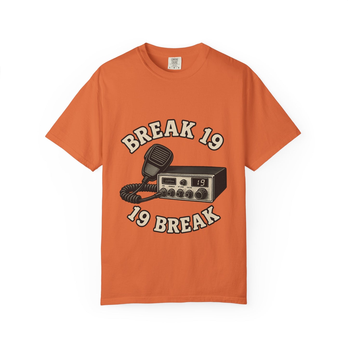 Retro Communication T-shirt with "BREAK 19" Design, Perfect for Truckers & Casual Wear, Gift for Road Trippers, Vintage Style Tee, [...]