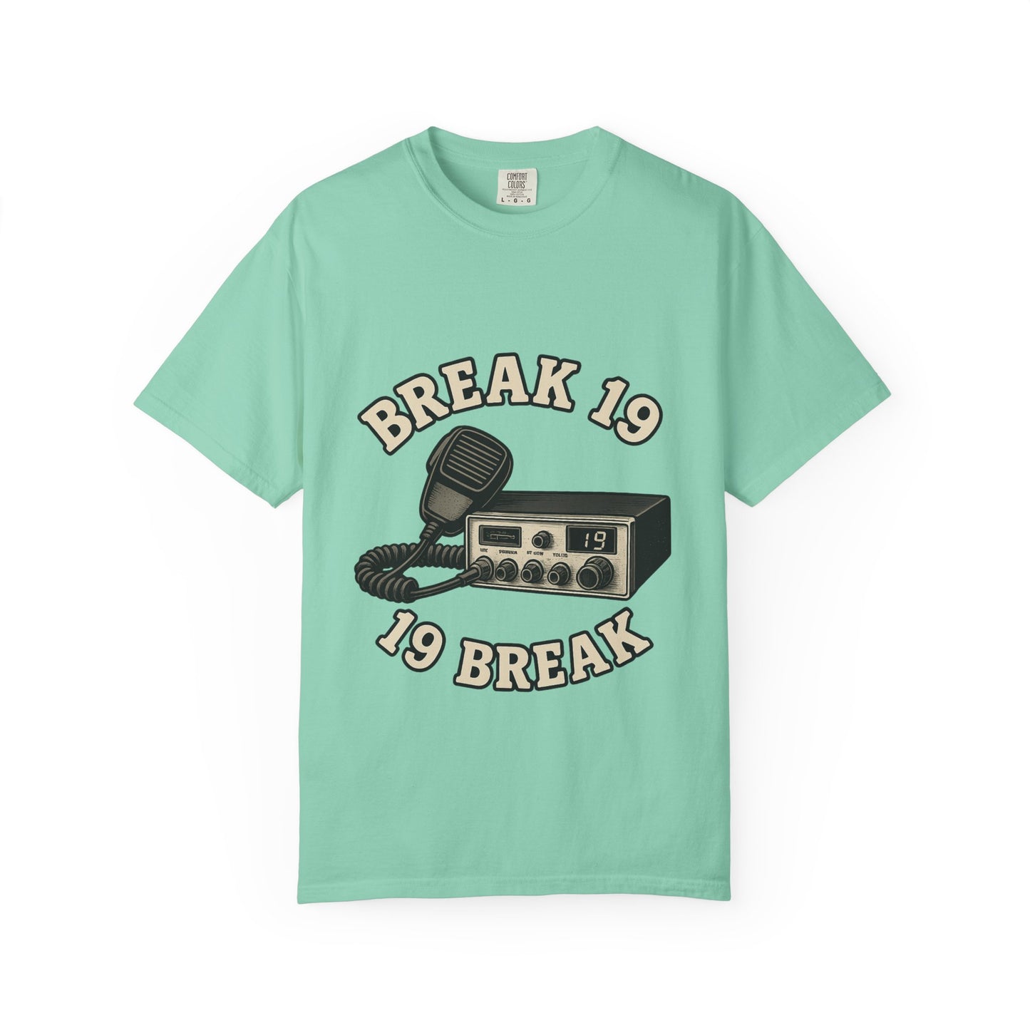 Retro Communication T-shirt with "BREAK 19" Design, Perfect for Truckers & Casual Wear, Gift for Road Trippers, Vintage Style Tee, [...]