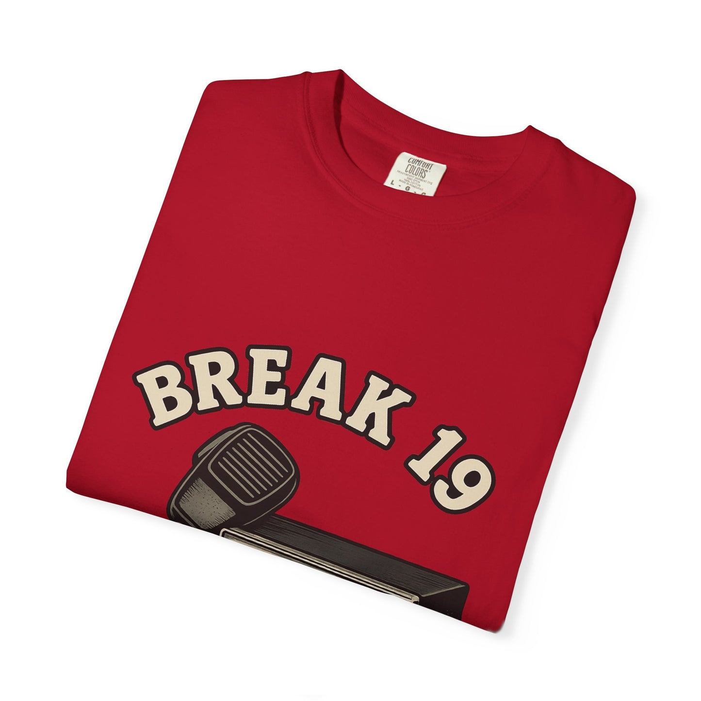 Retro Communication T-shirt with "BREAK 19" Design, Perfect for Truckers & Casual Wear, Gift for Road Trippers, Vintage Style Tee, [...]