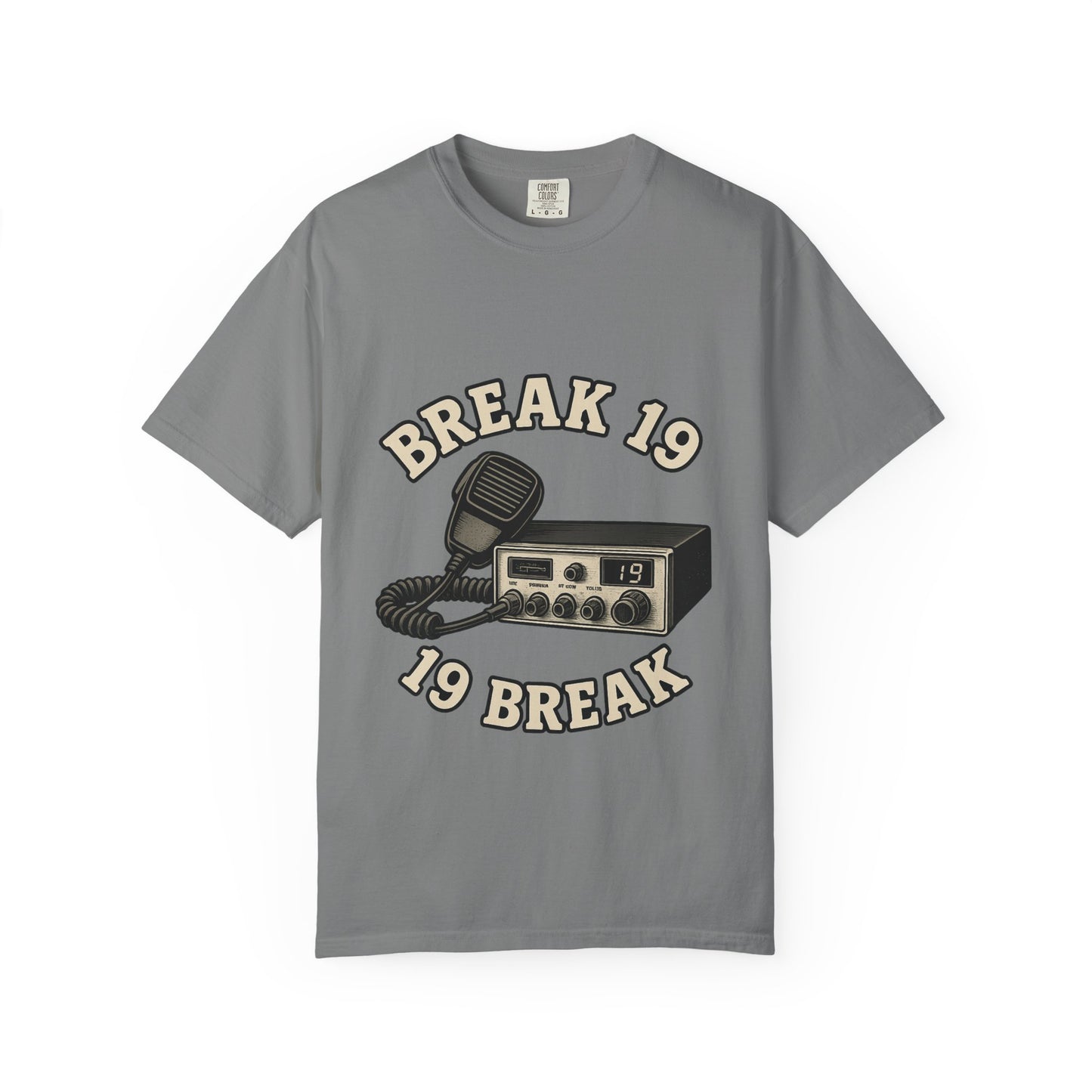 Retro Communication T-shirt with "BREAK 19" Design, Perfect for Truckers & Casual Wear, Gift for Road Trippers, Vintage Style Tee, [...]